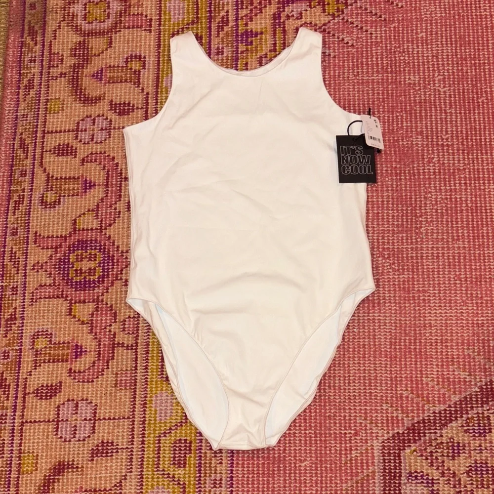 It’s Now Cool (Free People) The Contour One Piece Swimsuit in White SZ XL NWT - Picture 4 of 6